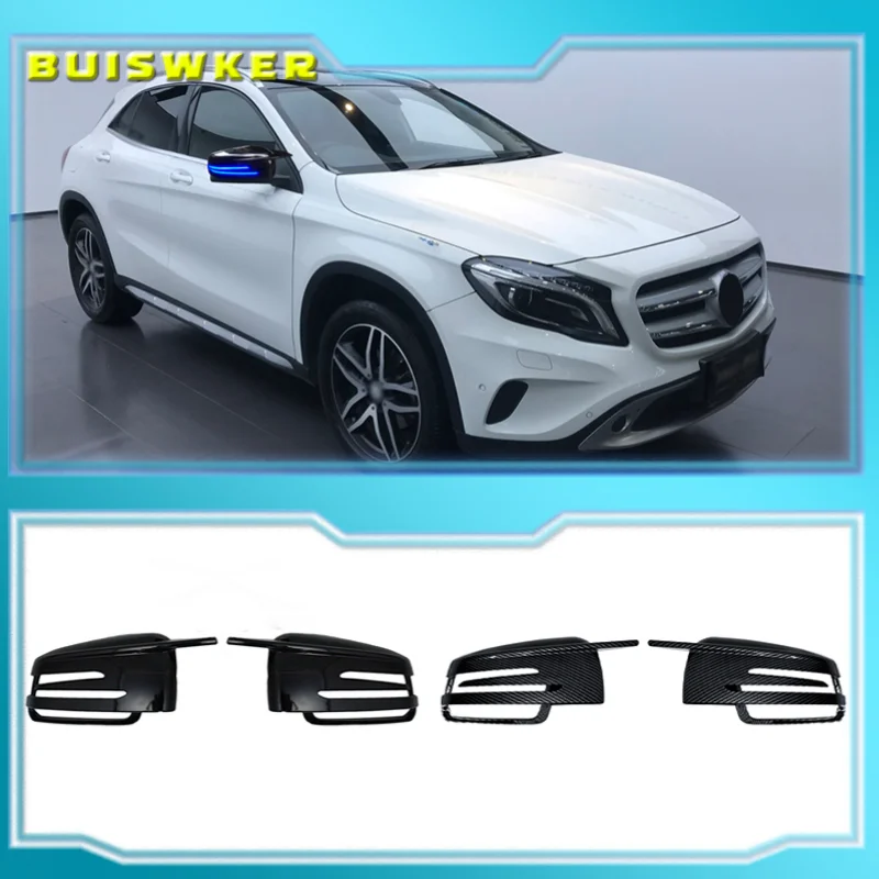 

Боковые зеркальные крышки черного цвета для Mercedes BENZ W176 W246 W212 W204 C117 X156 X204 W221 C218 A B C E S CLA GLA GLK Class