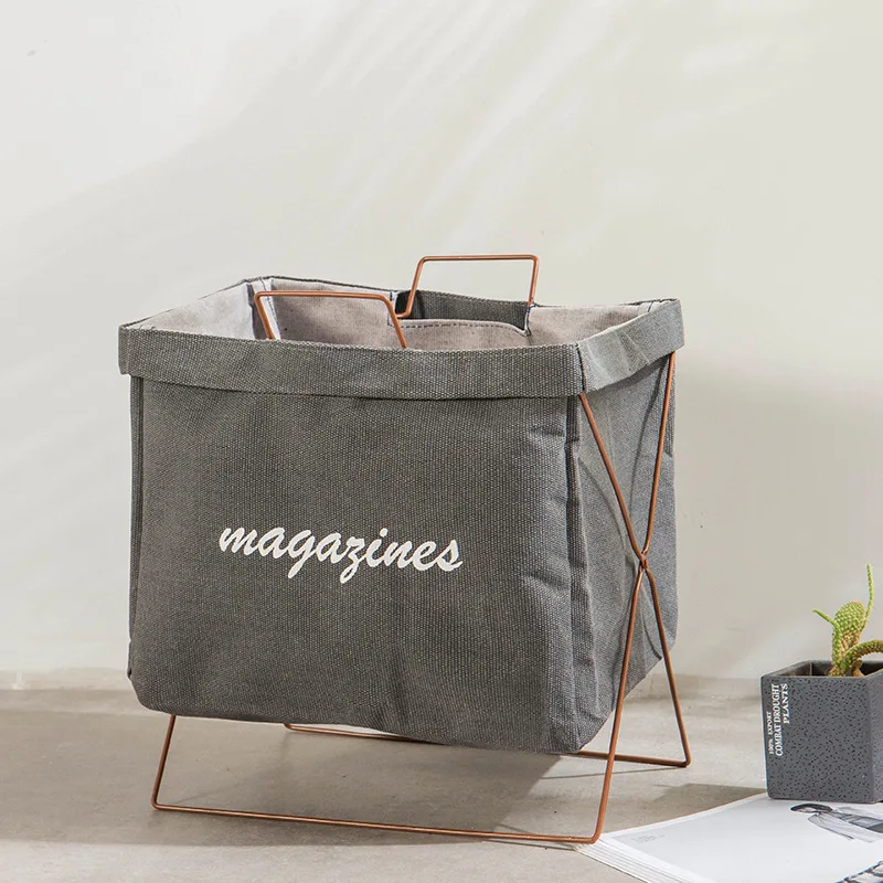 Высота 40*23*35 см Новая мода с железным каркасом корзина для белья складывающиеся