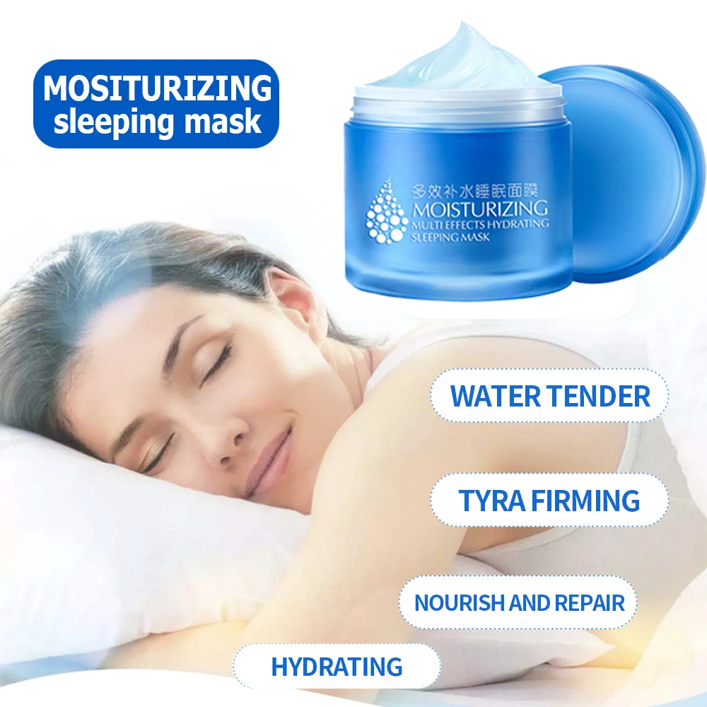 

LAIKOU Mask moisturizing multi effects hydrating Sleeping Facial Mask Cream Hyaluronic acid Anti-Aging Whitening Face Care
