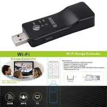 300Mpbs USB Wireless WiFi Smart TV Network Adapter Universal HDTV RJ45 Lan Port Repeater AP WPS for Samsung LG Sony TV