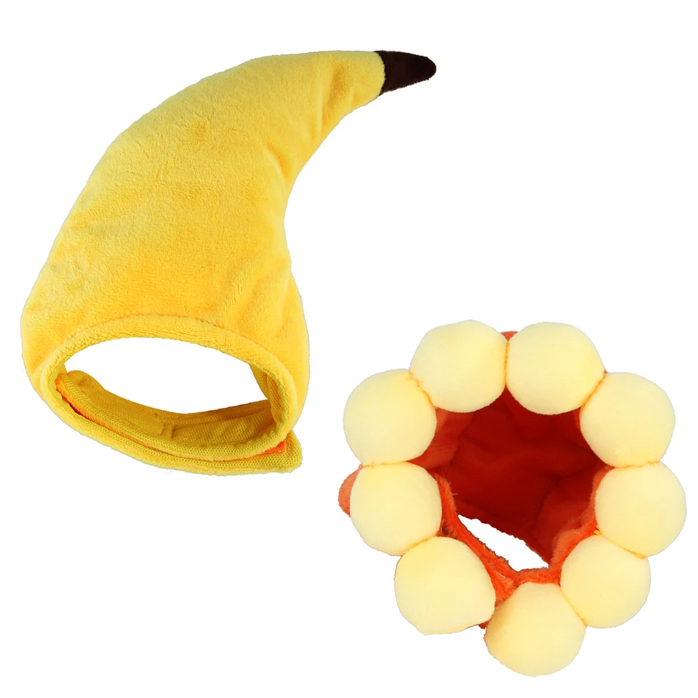 ПЭТ Забавные головные уборы милый костюм банана Кепки с рисунком &quotПодсолнух&quot