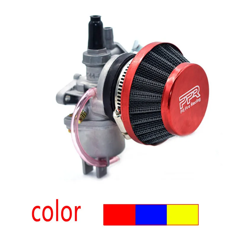 

Carburetor Carb Carby + Steel 44mm Air Filter Red Blue+ Stack for 47cc 49cc Mini Moto Dirt Pocket Bike ATV Quad Go Kart Minimoto