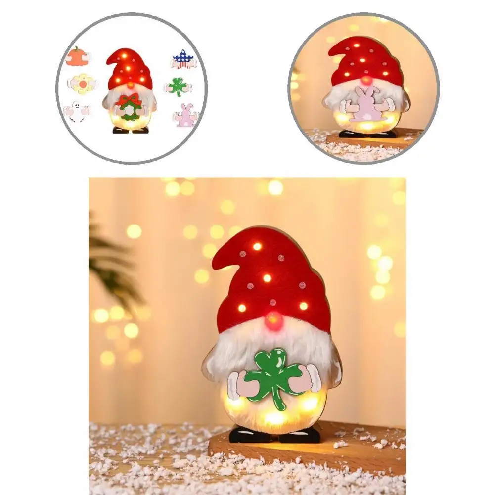 

LED Light Merry Christmas Christmas Wooden Craft Decoration Kids Gift