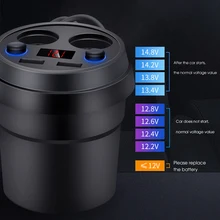 Разветвитель автомобильного прикуривателя с двумя разъемами Usb
