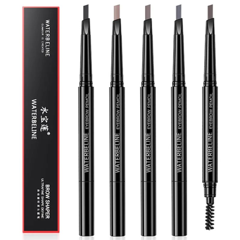 

Double-end Automatic Eyebrow Pencils Waterproof Long Lasting Brown Pigments Eyebrow Tattoo Makeup Eye Brow Pen Cosmetic