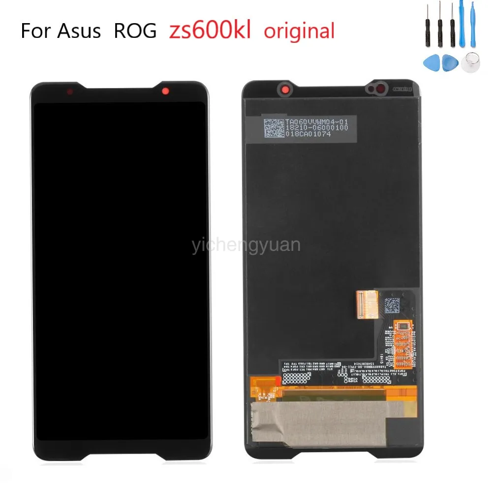 

6,0 'оригинальная активно-матричные осид, Экран для Asus ROG Phone Zs600kl Z01QD ЖК-дисплей Дисплей кодирующий преобразователь сенсорного экрана в сборе ...
