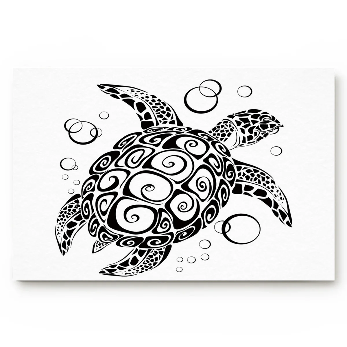 Животное черная черепаха пузырь гостиная дверной коврик для дома охрана