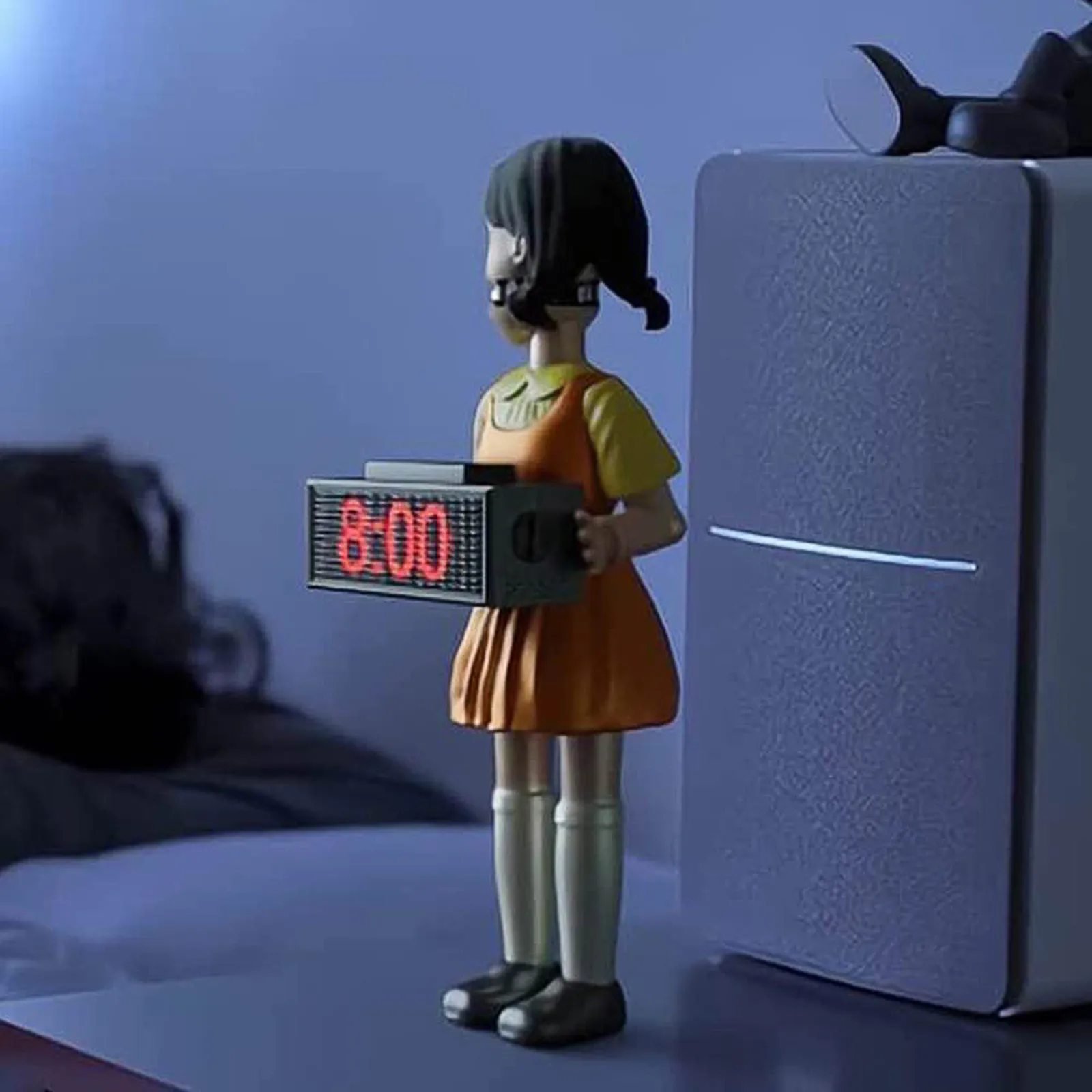 Будильник для кальмаров игровые часы с красным зеленым светильник том кукол