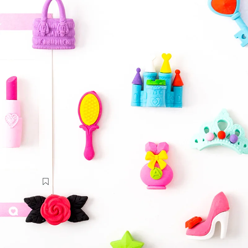 Новинка Творческий замок принцесса серии школьные детские ластики набор