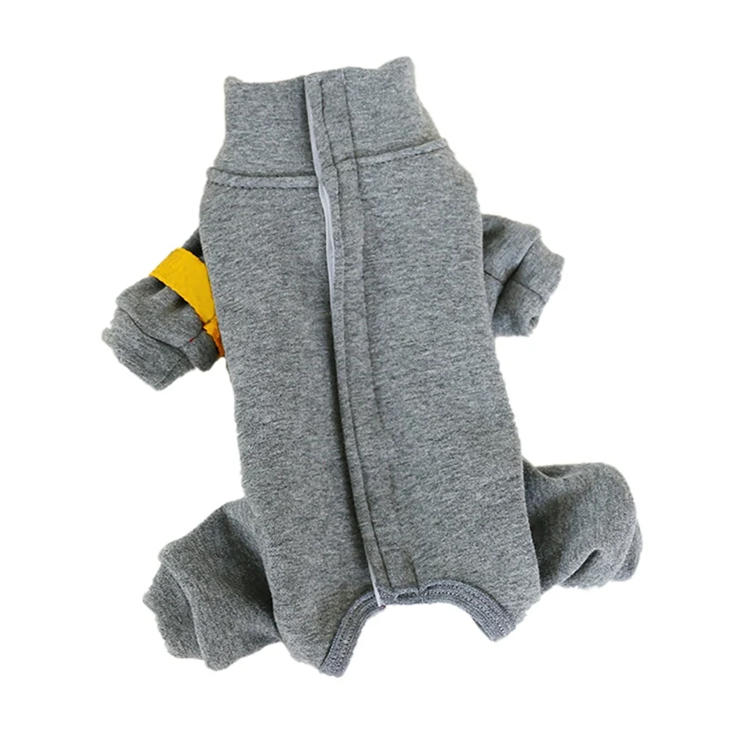 Зимняя одежда для собак щенков теплый комбинезон из полиэстера и хлопка костюм