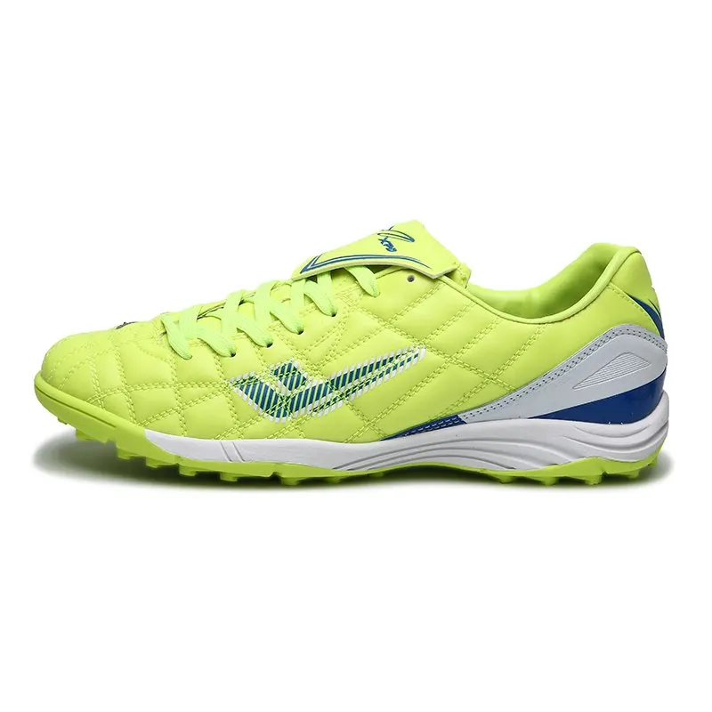 Fluorescent Green Новинка, мужские ультралегкие мягкие футбольные бутсы, уличные футбольные бутсы для подростков с газоном, унисекс, футбольные бутсы, тренировочный матч, Zapatillas futbol - Цвет: Fluorescent Green