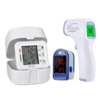 Цифровой пульсометр, тонометр, измеритель артериального давления, ЖК-дисплей, пульсоксиметр, монитор SpO2 пальца, инфракрасный термометр