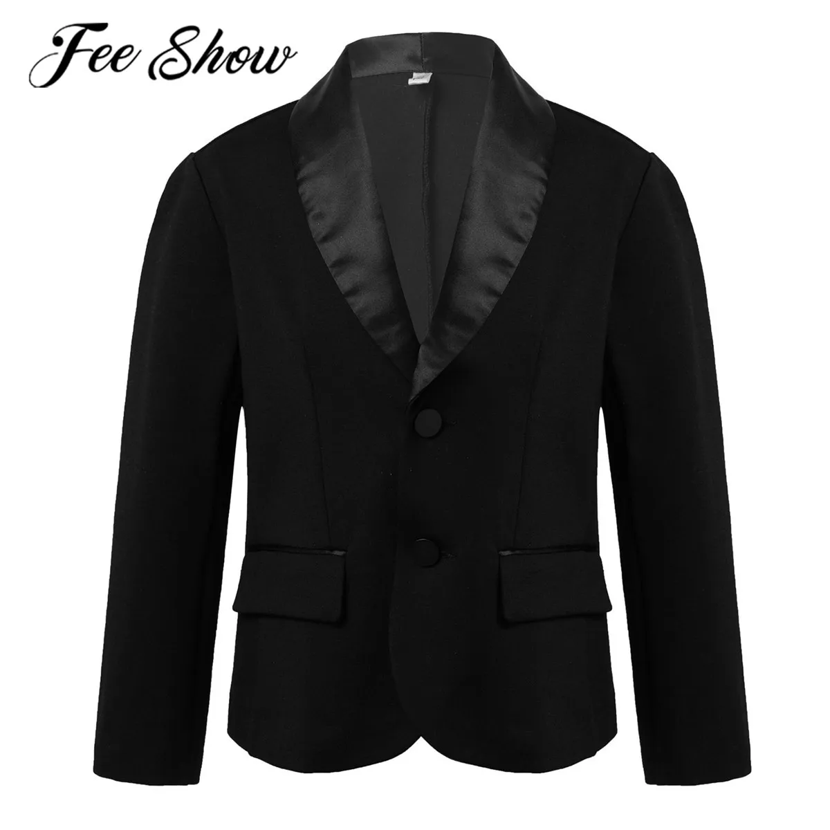 

Kids Boys Blazer Suit Long Sleeve Suit Coat Top Jacket Coats Children Flower Boy Wedding Costume Formal Dress Blazers Tuxedo