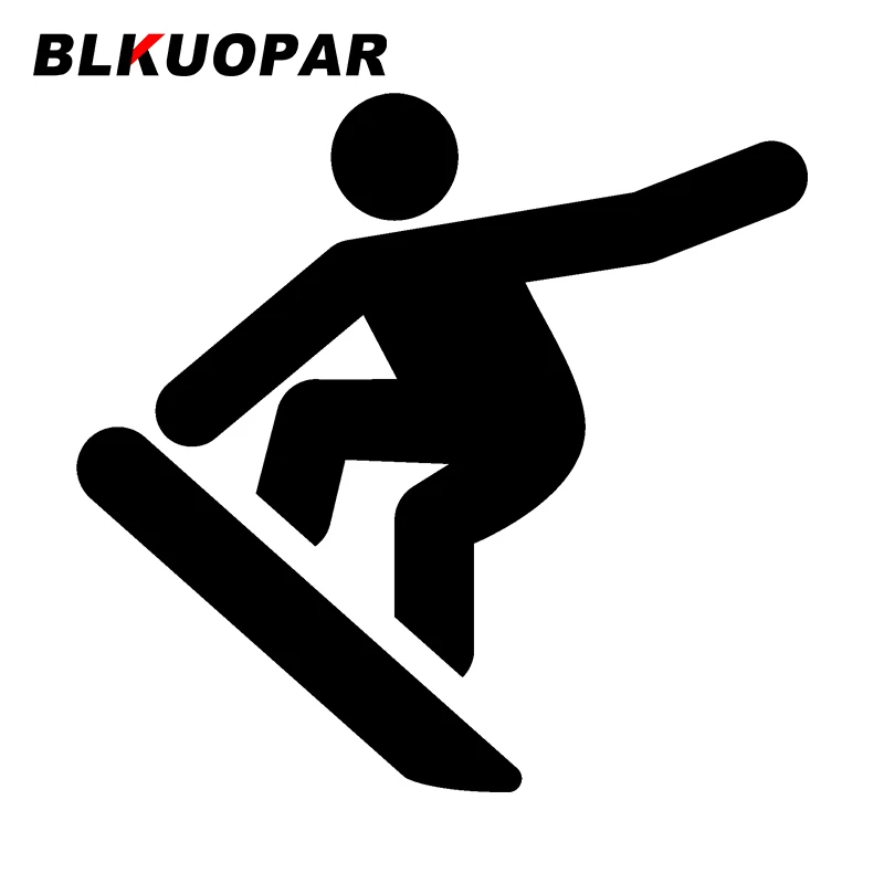 

BLKUOPAR for Snowboard Car Stickers Sunscreen Fashionable Decals Cute Motorcycle Campervan Waterproof Windshield Car Styling