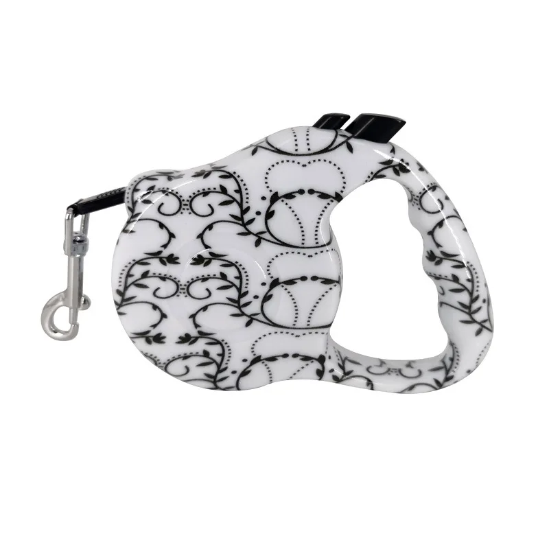 Выдвижной собачий поводок автоматический гибкий 3 м/5 м с принтом щенка кошки