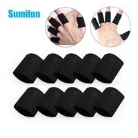 10pcs basketball finger sleeve sports support stretchy bands protection hand guards protector covers sport training finger cover