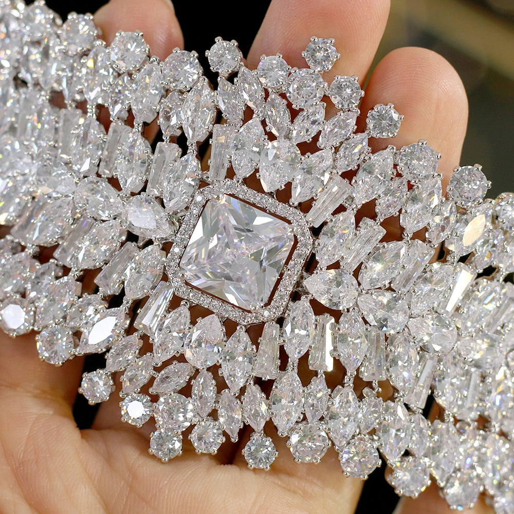 Роскошная блестящая Тиара для невесты Хрустальный головной убор принцессы