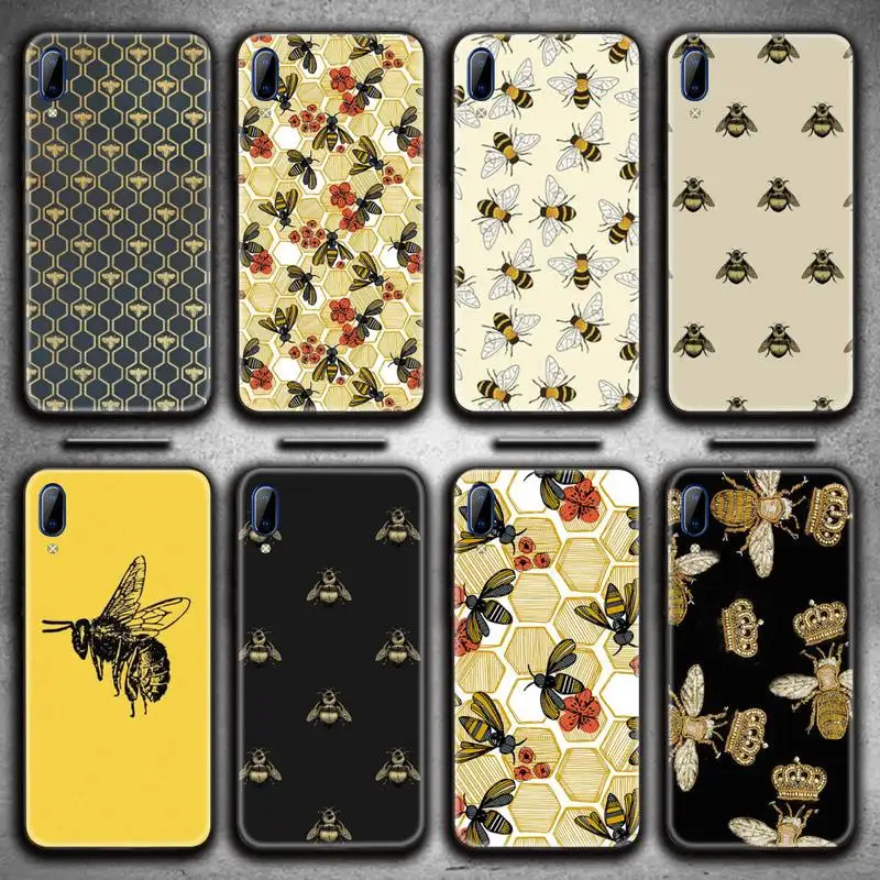 

Italy luxury brand bee Phone Case For Vivo Y91c Y17 Y51 Y67 Y55 Y7s Y81S Y19 V17 vivos5