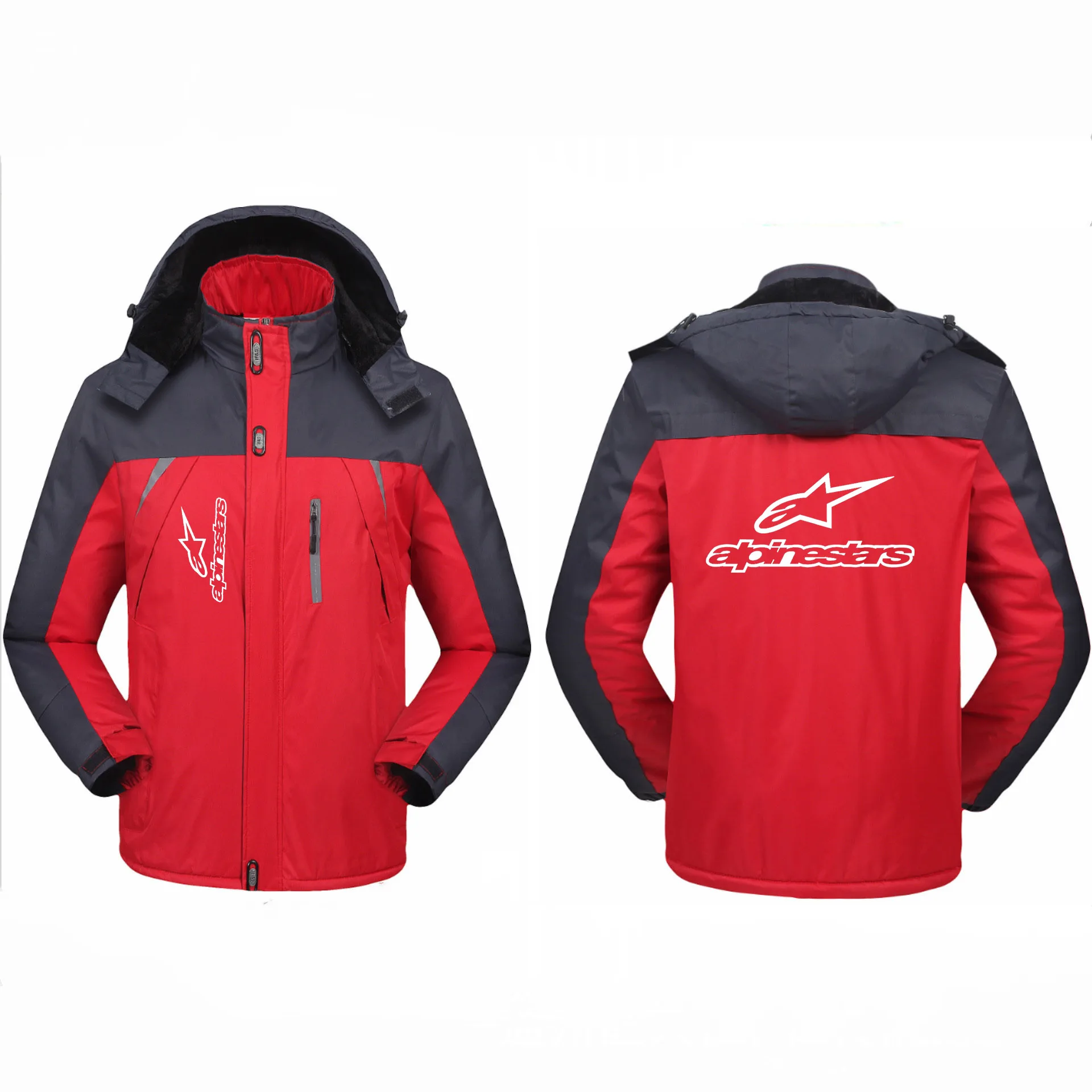 

Men's Winter 2021 Brand Alpine Star New Casual Warm Thick Waterproof Men's New Autumn Jacket Windproof Cap Men