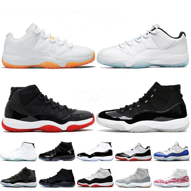 

New 11-11s male basketball shoes 25th anniversary down bred agree 45 cap and dress 72-10 white metallic silver