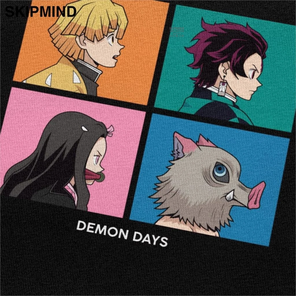 Мужская хлопковая футболка с коротким рукавом принтом Аниме Манга иносукэ