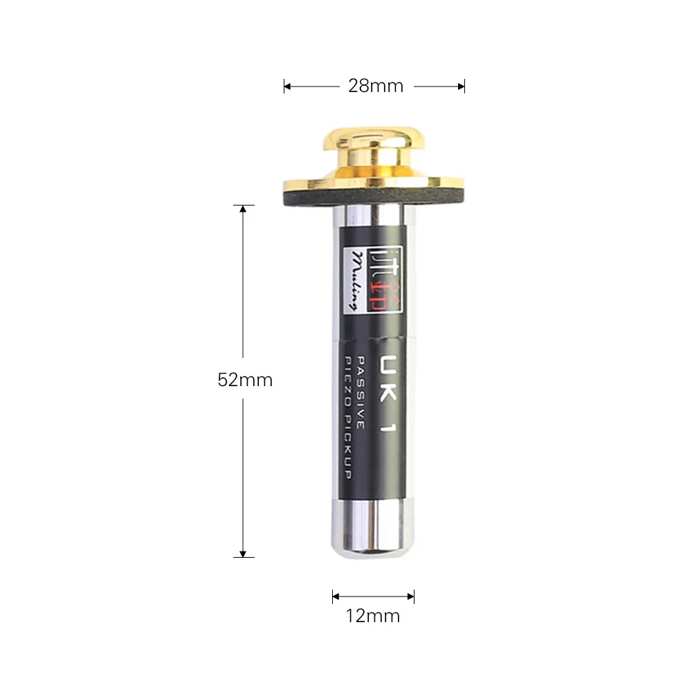 Passive Piezo Pickup Instrument Transducer Combine with Tail Nail for Morin khuur Ukulele Erhu | Guitar Parts &amp Accessories