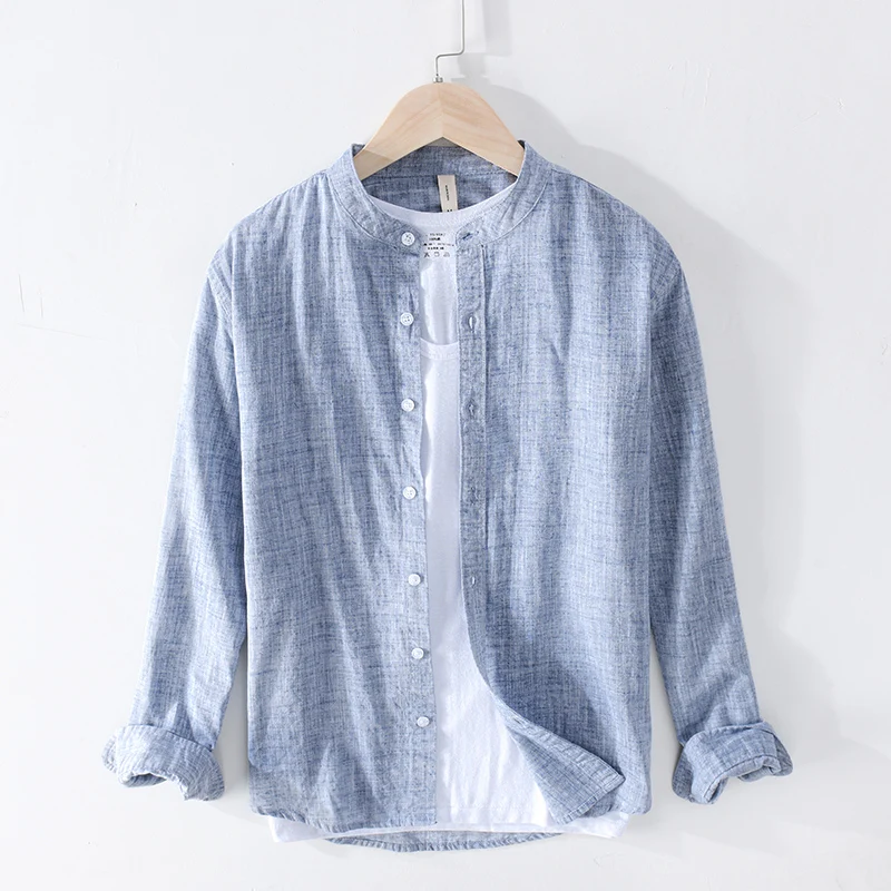 Гавайская рубашка Y2383 мужская с длинным рукавом Повседневная Базовая