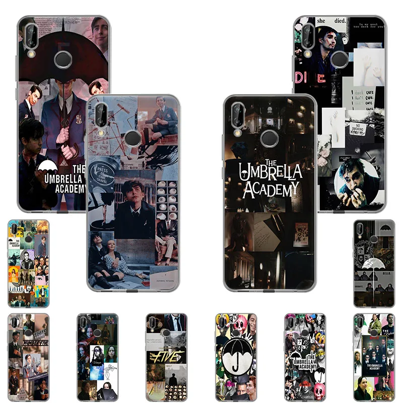 

The Umbrella Academy Silicone Soft TPU Phone Case for Huawei P50 Y7A Y8S Y6P Y8P Y6 Y7 Honor 30 20 Pro 9A 9C 8X 9X Lite 9S Cover