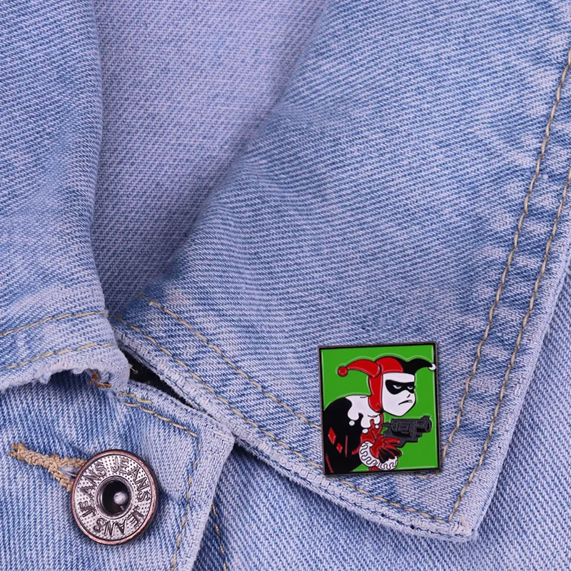Брошь в виде Суперзлодея для женщин стиле Джокера|Броши| |