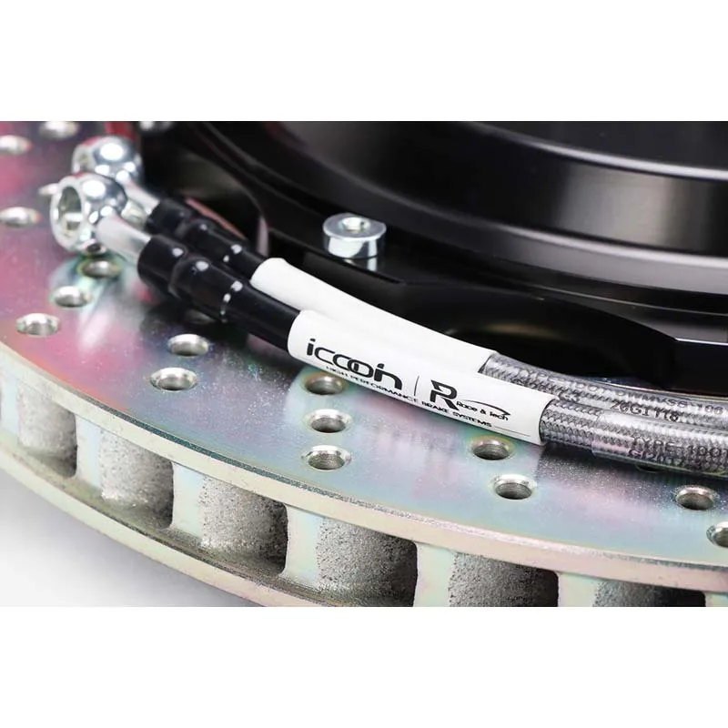 Модифицированный автомобильный тормозной комплект с поперечным отверстием два