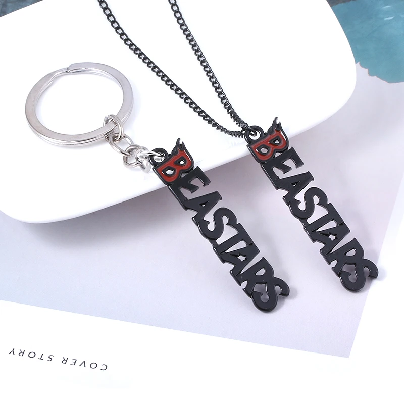 

Anime BEASTARS Letter Keychain Legosi Haru Pendant Keyring for Women Men Key Holder Jewelry