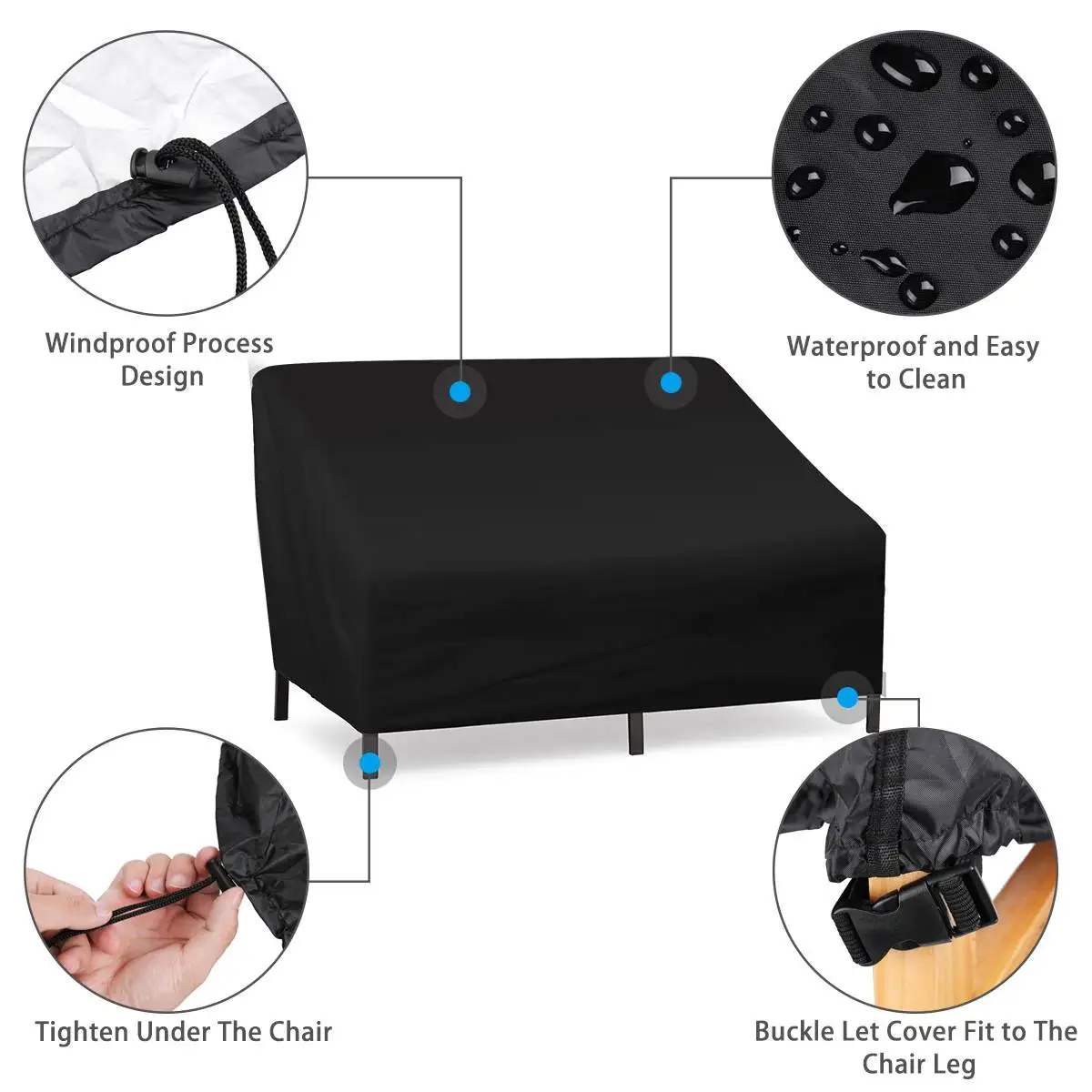 Oxford Cloth Furniture Dustproof Cover For Chair Sofa Rattan Table Cube Waterproof Rain Garden Outdoor Patio Protective Case | Дом и сад