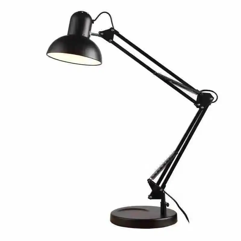 

Vintage Study Table Lamp With Clamp School Computer Desk Lamps Folding Office Light Manicure Room Desks UV LED Nail Gel Lights