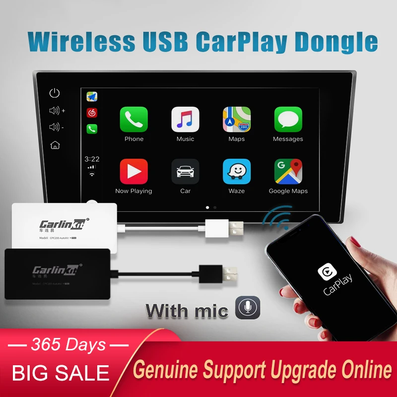 Carlinkit Wireless Smart Link Apple Внешний порт Carplay для Android навигации плеер Mini USB Stick с авто |