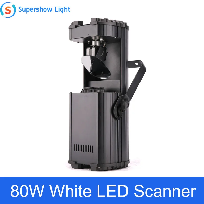 

New Mobile DJ Lighting High Power 80W LED Scanner Light Gobo Projector Pattern Effect Stage Lights