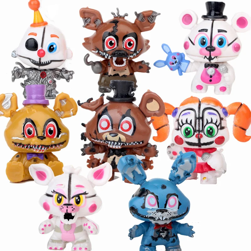 FNAF кошмар эннард цирк детские фигурки из игры Фредди ПВХ игровые Бонни Фокси Чика