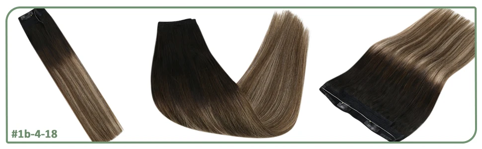 Invisíveis do Cabelo da Auréola de Vesunny Dobro do Cabelo Humano do Fio de Remy Extensões do Cabelo Extensões Trama Humano Real Nenhuma Colagem 6 vesunny trama dobro do cabelo humano do