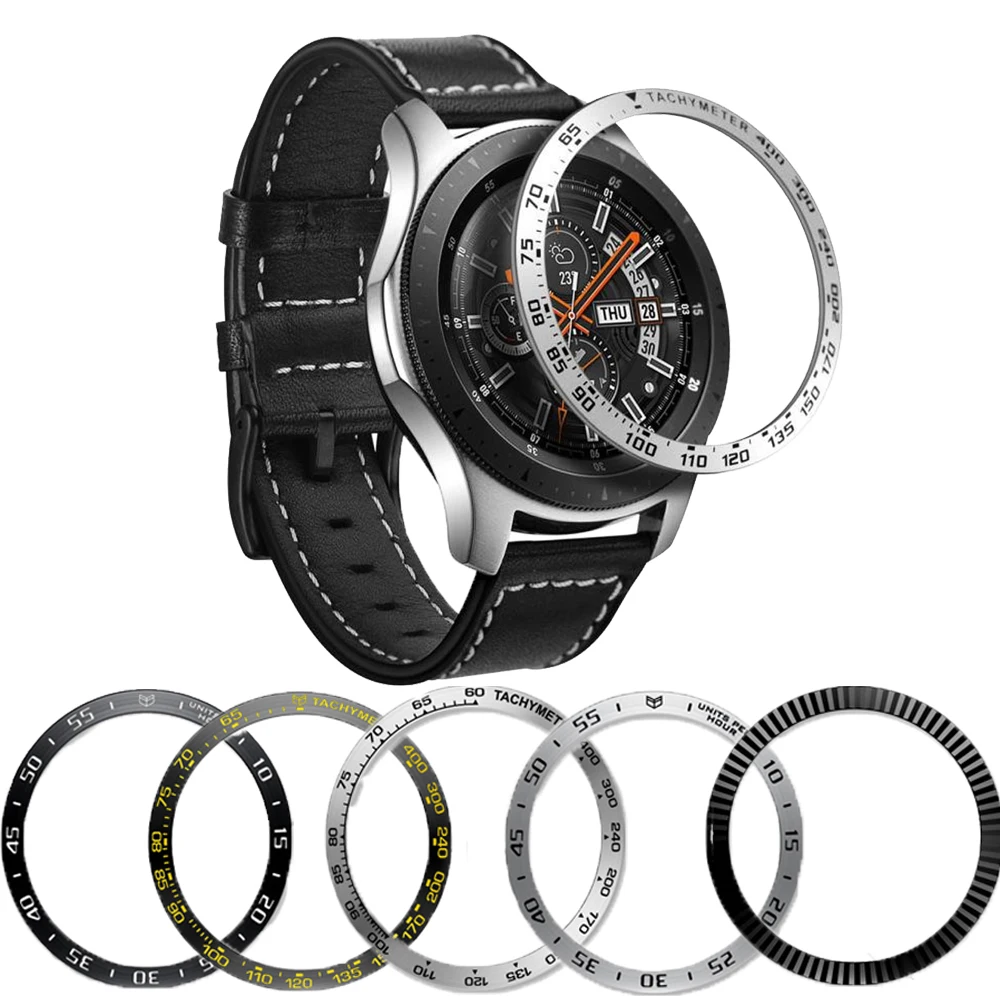 

Защитное кольцо для Samsung Galaxy Watch 46/42 мм шестерни S3 перегородка кольцо легко установить аксессуары напольные покрытия из нержавеющей стали мо...