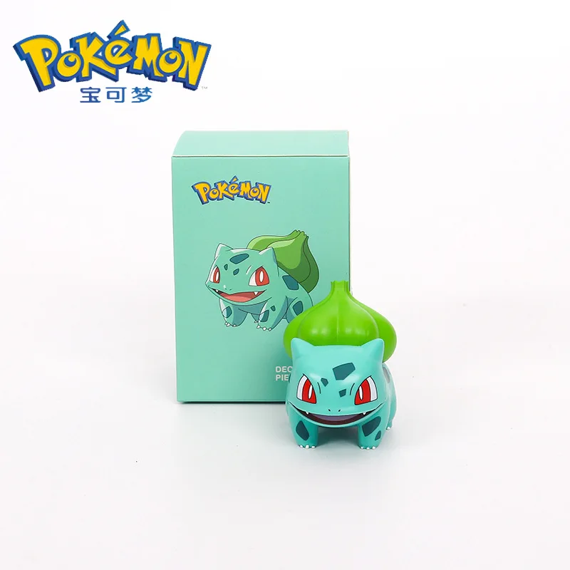 

6PCS TAKARA TOMY Pikachu doll hand made small fire dragon frog seed can reach duck creative cute car decoration children's gift