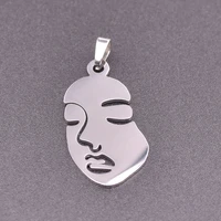 women face kpop stainless steel charms for jewelry making fashion pendant necklace diy gift girl accessories handmade materials