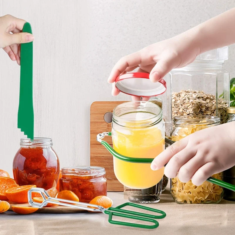 

7 Piece Canning Kit Canning Supplies Set Canning Jar Lifter with Grip Handles, Stainless Steel Large Canning for Home