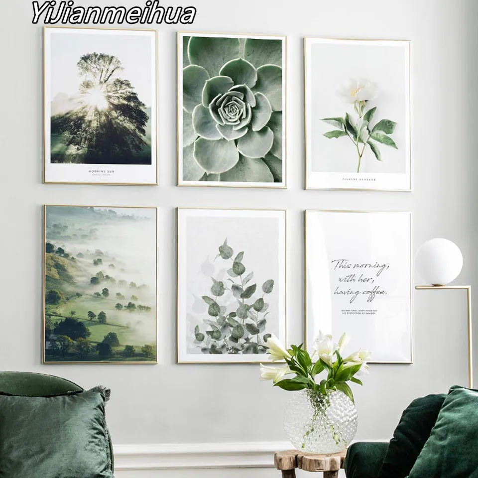 

Nordic Poster Photography Forest Landscape Flowers Canvas Painting Wall Art Pictures For Living Room Modern Decorative Prints