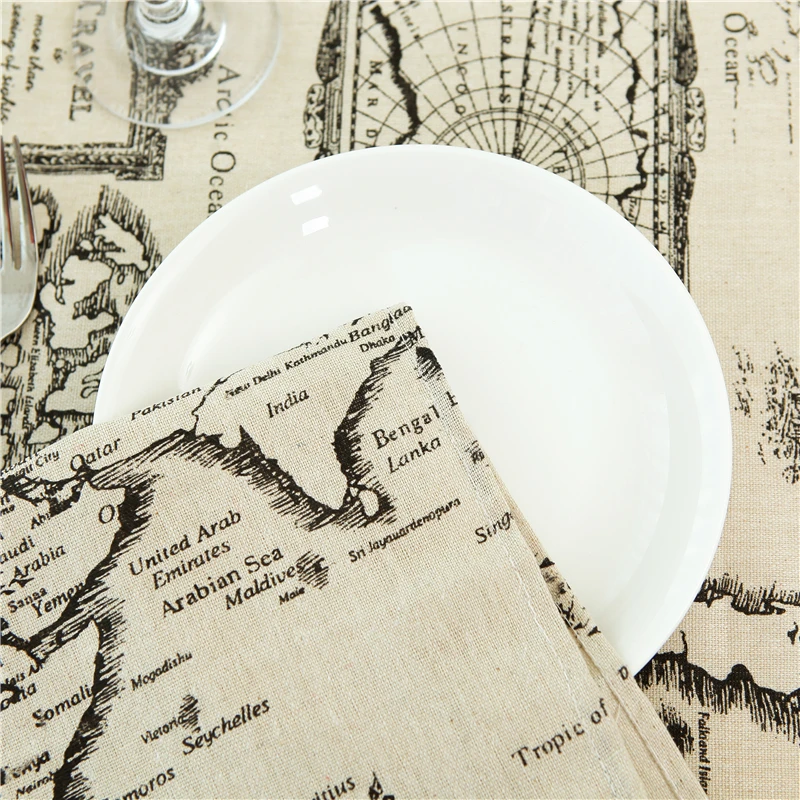 

Cotton Linen Table Cover For Home Decor Rectangle Print Coffee Table For Living Room Kitchen Dining Room Tea Party Decor Nappe