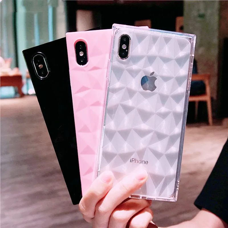 Карамельный цвет алмаз Textura чехол для телефона iPhone X XR XS Max 8 7 6 6s PIus противоударный