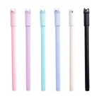 Ручка в виде мультяшного кота, 30 шт., черная ручка Ручка канцелярия для учеников