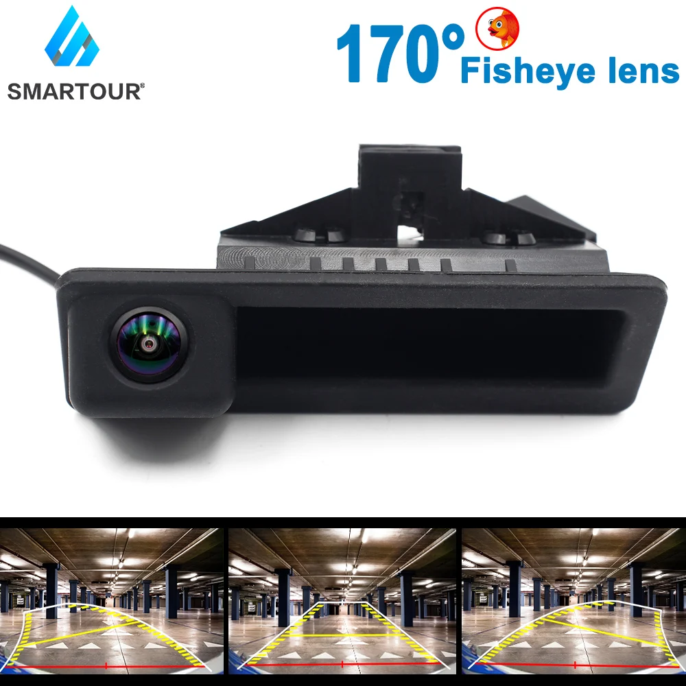 

Smartour 170 Vehicle HD 1080P Fisheye Track Car Reverse Backup Trunk Handle Camera For BMW X5 X6 E46 E39 E60 E70 E82 E90