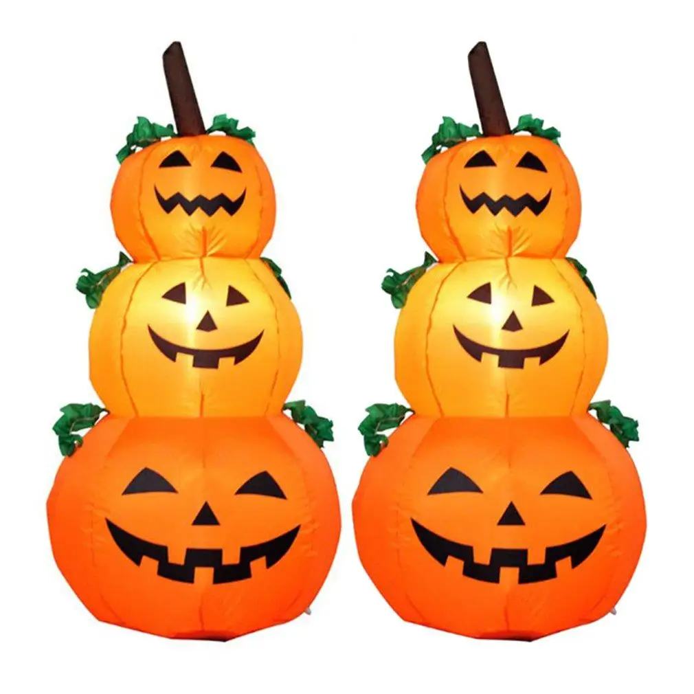 

Halloween Party Decor Ghost Pumpkin Inflatable Model Halloween Props Decoration for Garden Indoor Patio EU/US Plug