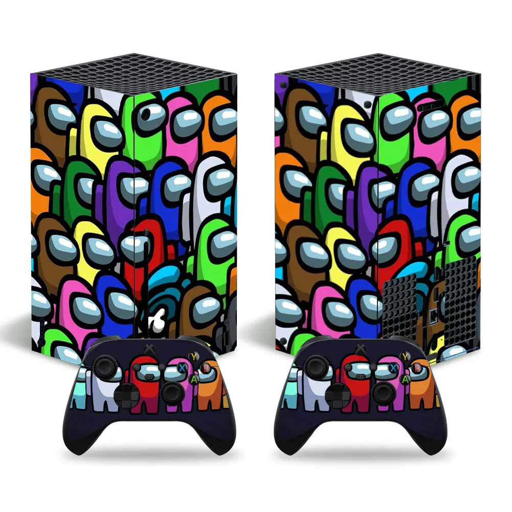 Стильная наклейка в стиле США для консоли Xbox X и 2 контроллера Series из кожи Viny