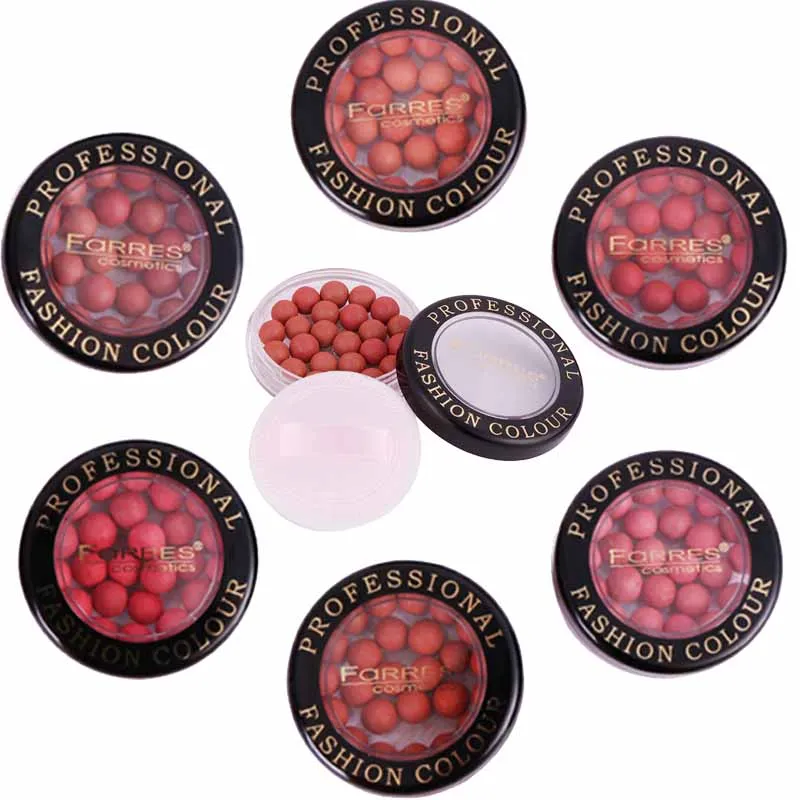 Шарики Румяна для лица водостойкие румяна хайлайтер стойкие пигменты матовые с