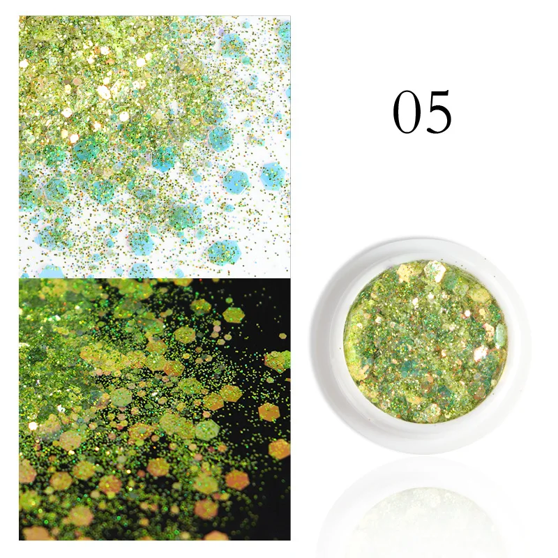 Блестки для дизайна ногтей женщин и девушек 10 цветов | Красота здоровье